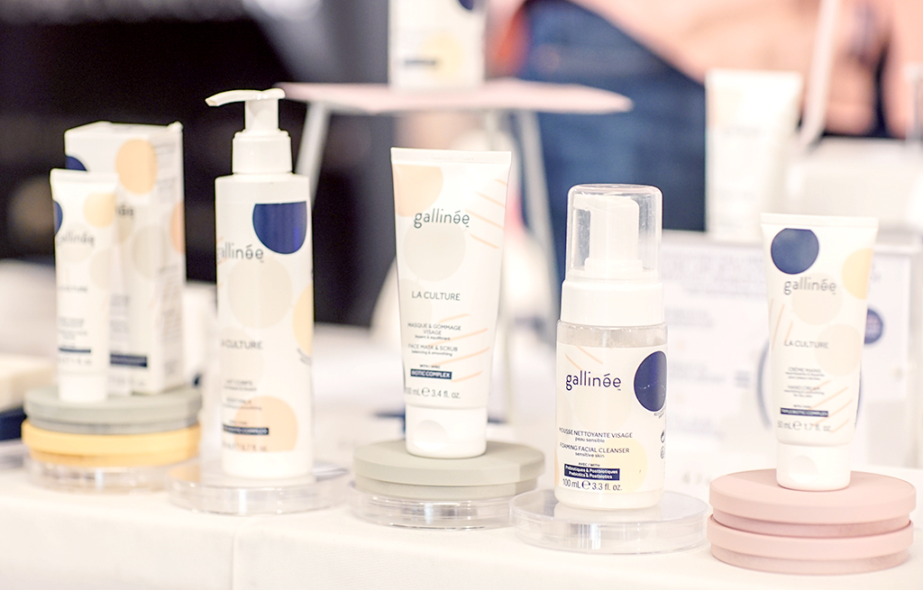 Gallinee's approach to probiotics and skin microbiomes aims to "address the cause of eczema" rather than treating its effects. (Indie Beauty Expo Dallas 2018 Beauty Trend Report)